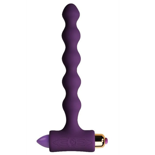 ROCKS-OFF - PLUG ANAL AVEC VIBRATION ET PERLES RIVERLES PETITE SENSATIONS - Sensualia