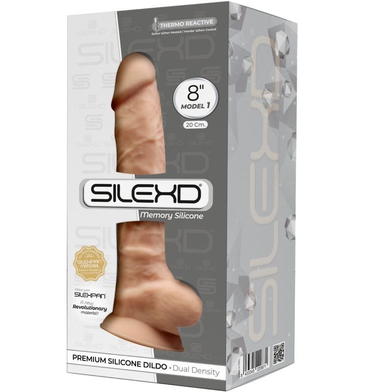SILEXD - MODÈLE 1 PÉNIS RÉALISTE PREMIUM SILEXPAN SILICONE 20 CM - Sensualia