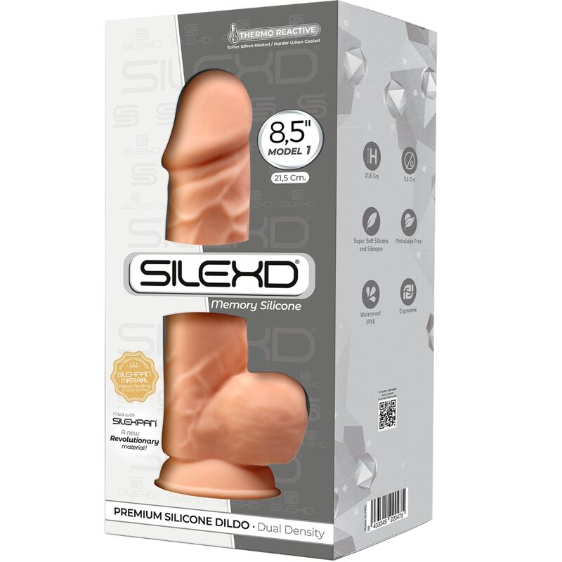 SILEXD - MODÈLE 1 PÉNIS RÉALISTE PREMIUM SILEXPAN SILICONE 21.5 CM - Sensualia