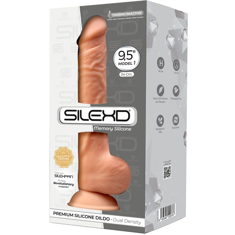 SILEXD - MODÈLE 1 PÉNIS RÉALISTE PREMIUM SILEXPAN SILICONE 24 CM - Sensualia
