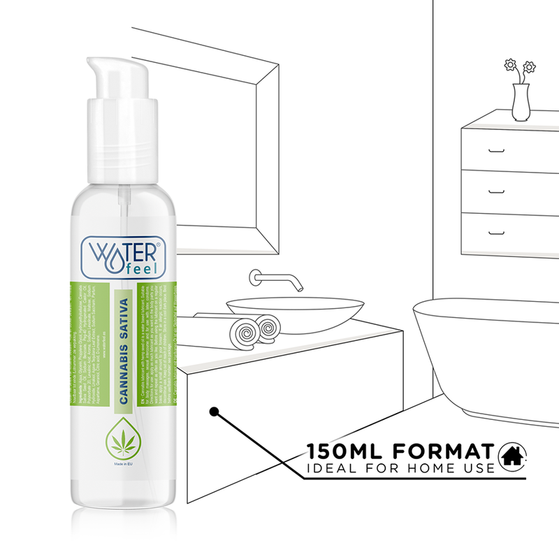 WATERFEEL - LUBRIFIANT AU CANNABIS 150 ML - Sensualia