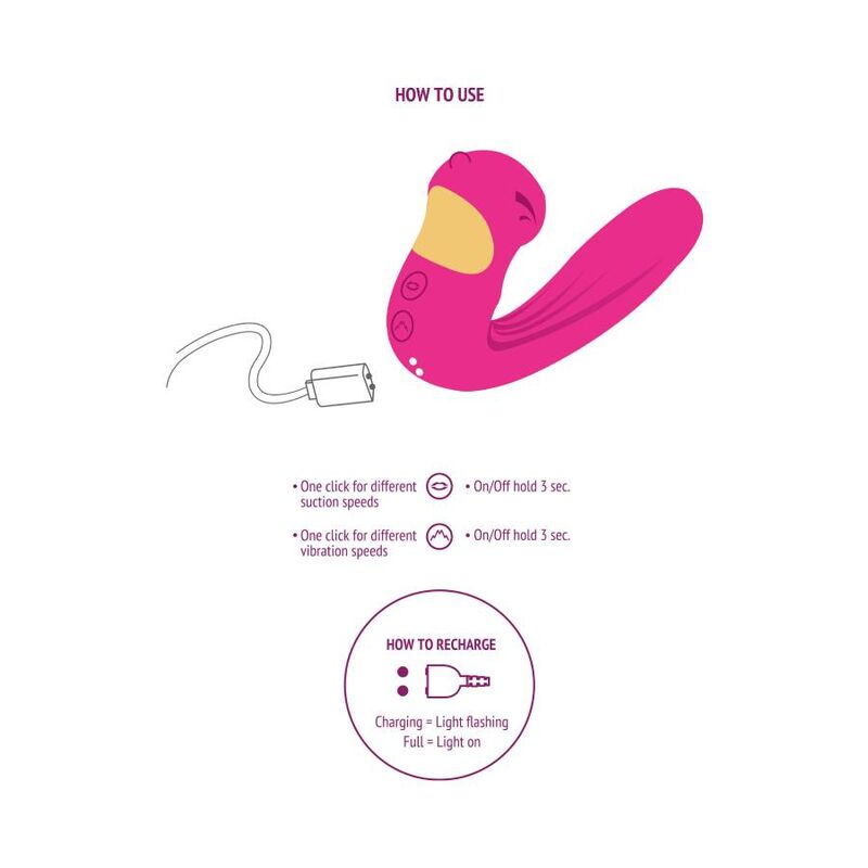 XOCOON - STIMULATEUR CELESTIAL LOVE VIBE FUCHSIA - Sensualia
