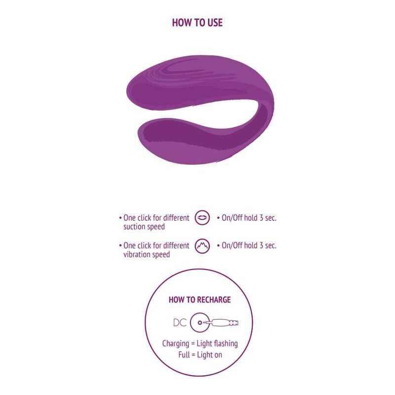 XOCOON - VIBRATEUR BOUND LOVE COUPLES VIOLET - Sensualia