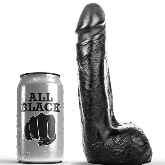 ALL BLACK - GODE RÉALISTE NOIR DOUX 20 CM - Sensualia