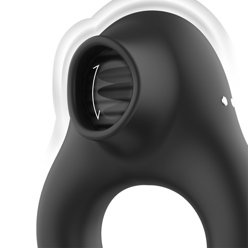 ARMONY - ANNEAU VIBRATEUR EN SILICONE 3 MOTEURS RECHARGEABLE NOIR - OR - Sensualia