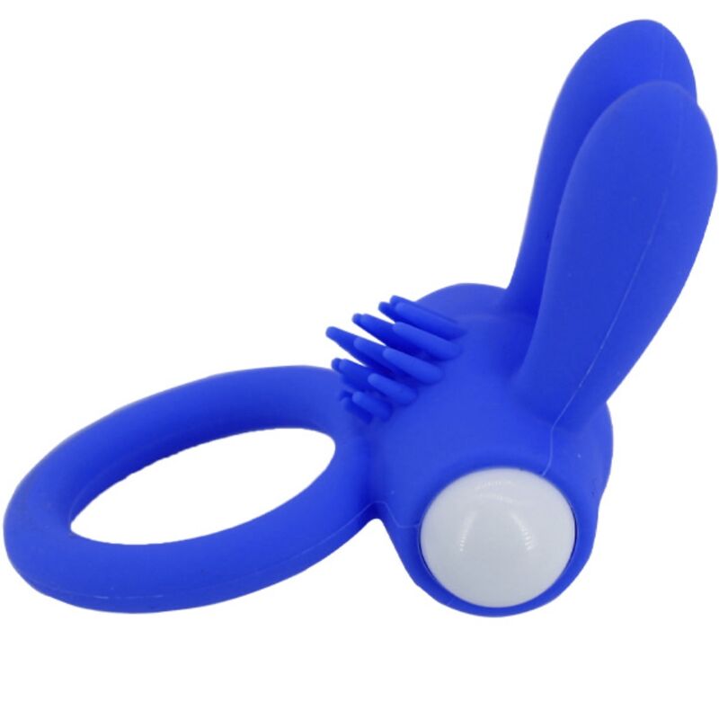 ARMONY - MR BUNNY ANNEAU VIBRATEUR SILICONE BLEU - Sensualia