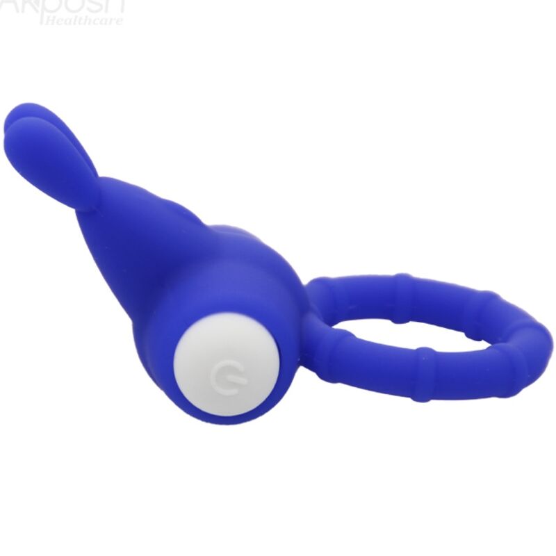 ARMONY - MS BUNNY ANNEAU VIBRATEUR SILICONE BLEU - Sensualia