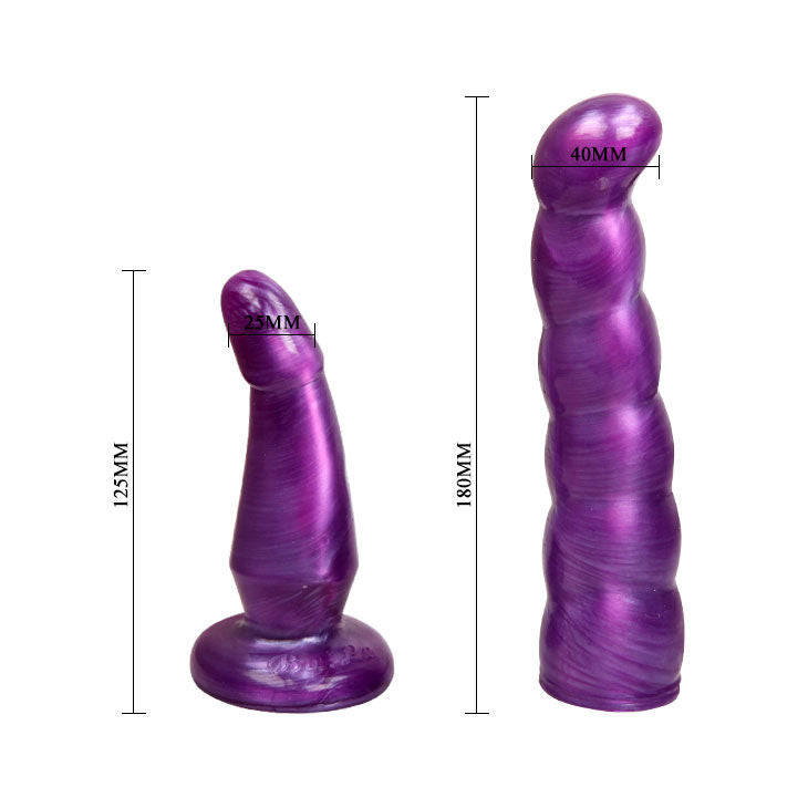 BAILE - HARNAIS ANAL ET VAGINAL FEMME LILAS GPOINT 17 CM - Sensualia