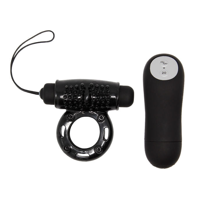 BAILE - ANNEAU DE TÉLÉCOMMANDE NOIR 20V - Sensualia