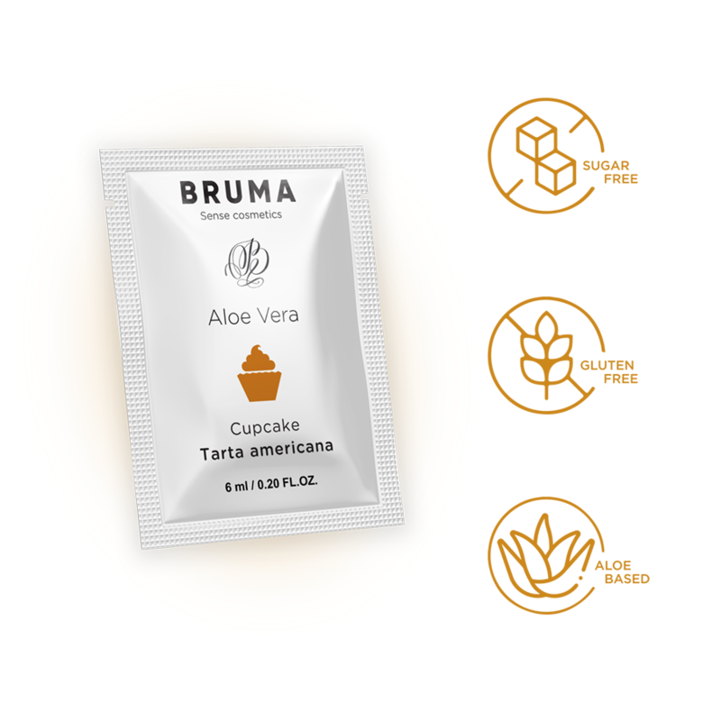 BRUMA - GEL GLISSANT À L''ALOE VERA SAVEUR CUPCAKE 6 ML - Sensualia