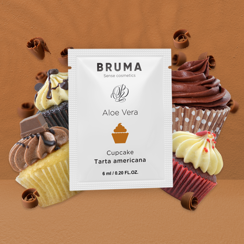 BRUMA - GEL GLISSANT À L''ALOE VERA SAVEUR CUPCAKE 6 ML - Sensualia
