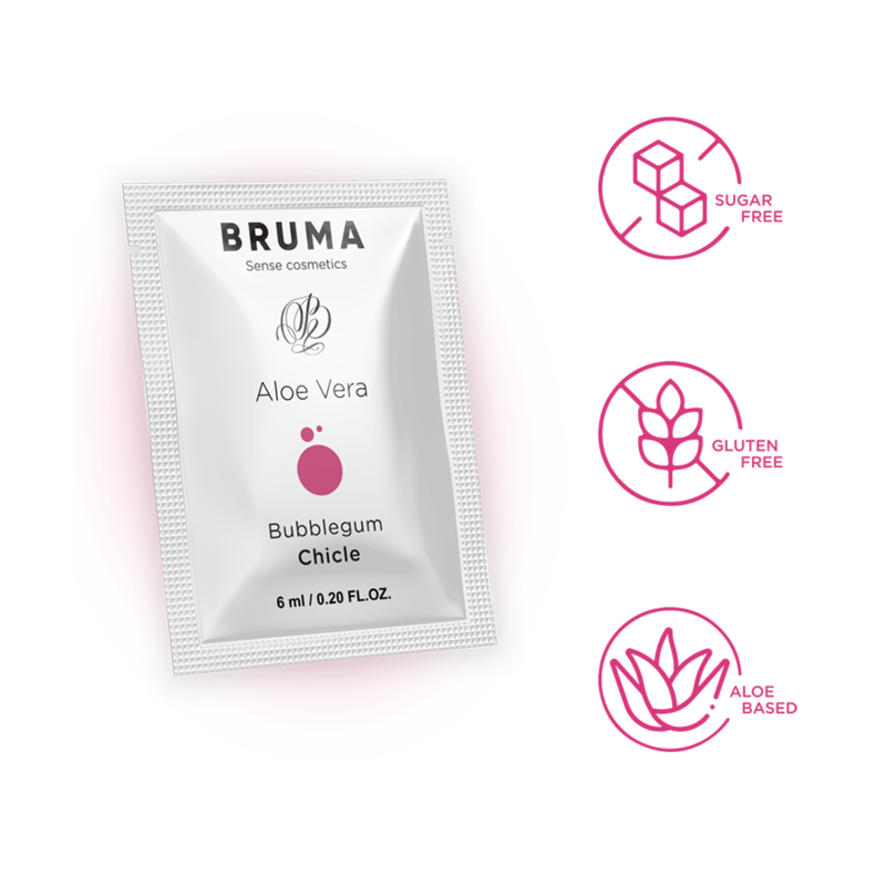 BRUMA - GEL GLISSANT ALOE VERA SAVEUR BUBBLEGUM 6 ML - Sensualia