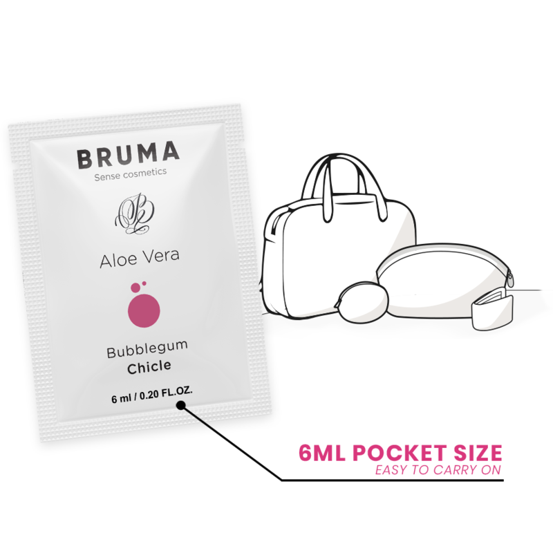 BRUMA - GEL GLISSANT ALOE VERA SAVEUR BUBBLEGUM 6 ML - Sensualia