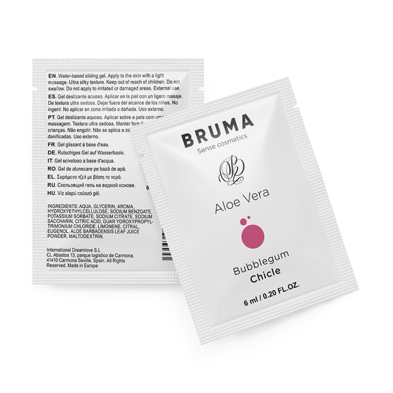 BRUMA - GEL GLISSANT ALOE VERA SAVEUR BUBBLEGUM 6 ML - Sensualia