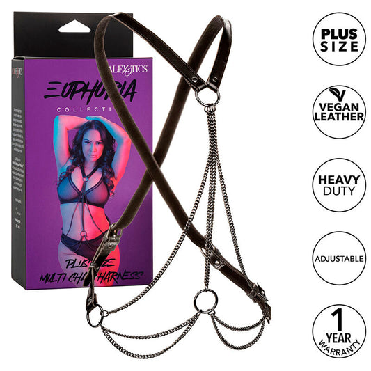 CALEXOTICS - EUPHORIA HARNAIS MULTICHAÎNE PREMIUM GRANDE TAILLE - Sensualia