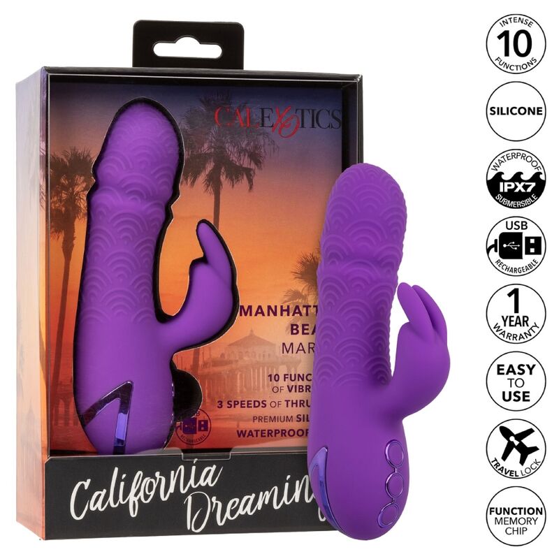CALEXOTICS - MANHATTAN BEACH MARVEL VIBRATEUR RABBIT VIOLET PAR CALIFORNIA DREAMING - Sensualia