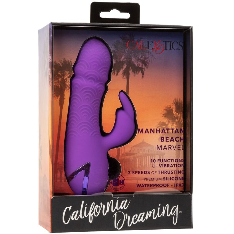 CALEXOTICS - MANHATTAN BEACH MARVEL VIBRATEUR RABBIT VIOLET PAR CALIFORNIA DREAMING - Sensualia