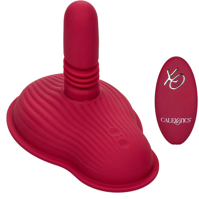 CALEXOTICS - RIDER MASSAGER DOUBLE MOTEUR TÉLÉCOMMANDE ROUGE - Sensualia