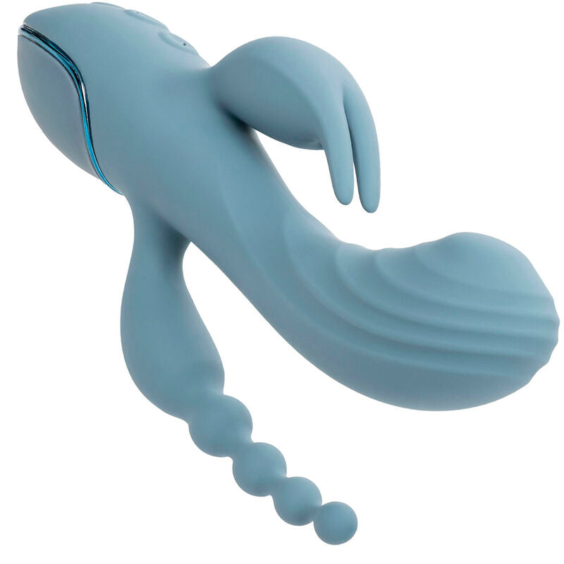 CALEXOTICS - VIBRATEUR TRIPLE ECSTASY GRIS - Sensualia