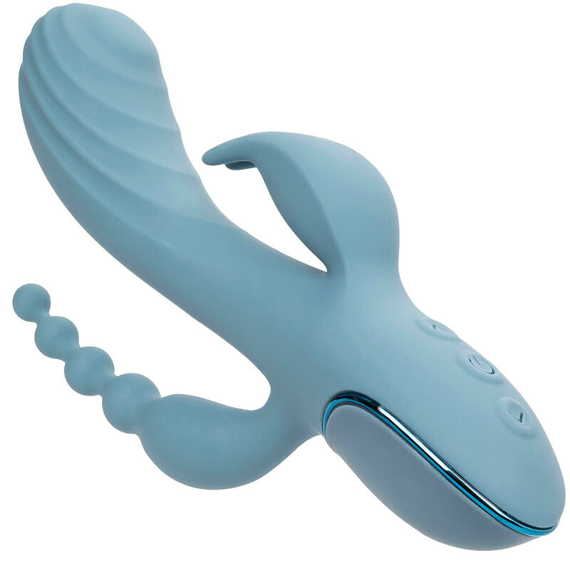 CALEXOTICS - VIBRATEUR TRIPLE ECSTASY GRIS - Sensualia
