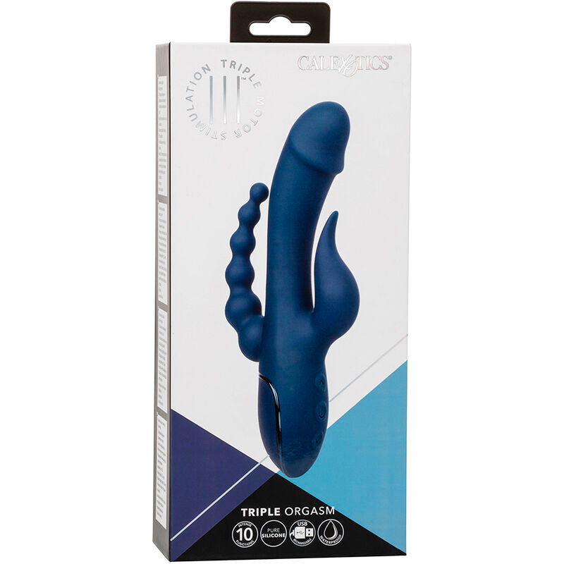CALEXOTICS - VIBRATEUR TRIPLE ORGASME BLEU - Sensualia