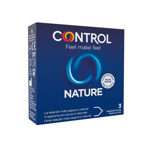 CONTROL - PRÉSERVATIFS ADAPTA NATURE 3 UNITÉS - Sensualia