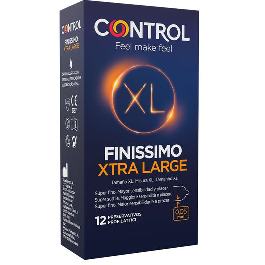 CONTROL - PRÉSERVATIFS FINISSIMO XL 12 UNITÉS - Sensualia