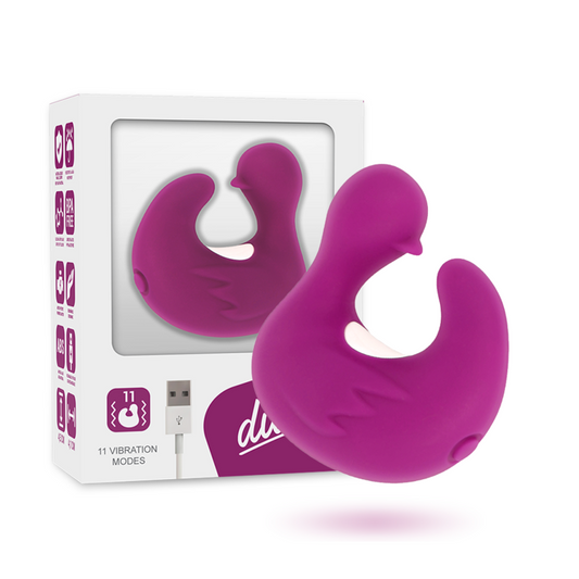 COVERME - DÉ À DÉS À CANARD RECHARGEABLE EN SILICONE STIMULANT DUCKYMANIA - Sensualia