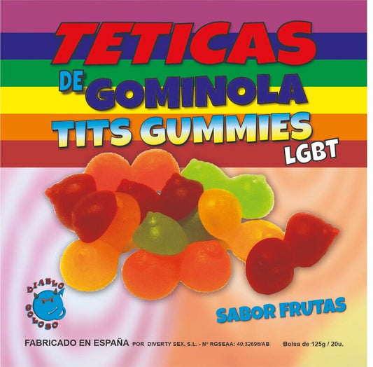 DIABLO GOLOSO - ASSORTIMENT DE TEETICS GOMMÉS  PAILLETTES - Sensualia