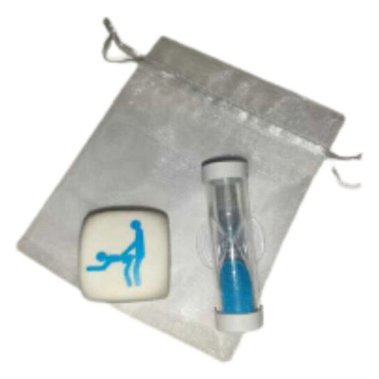 DIABLO PICANTE - DÉS DE POSTURES KAMASUTRA POUR GARÇONS AVEC SABLIER - Sensualia