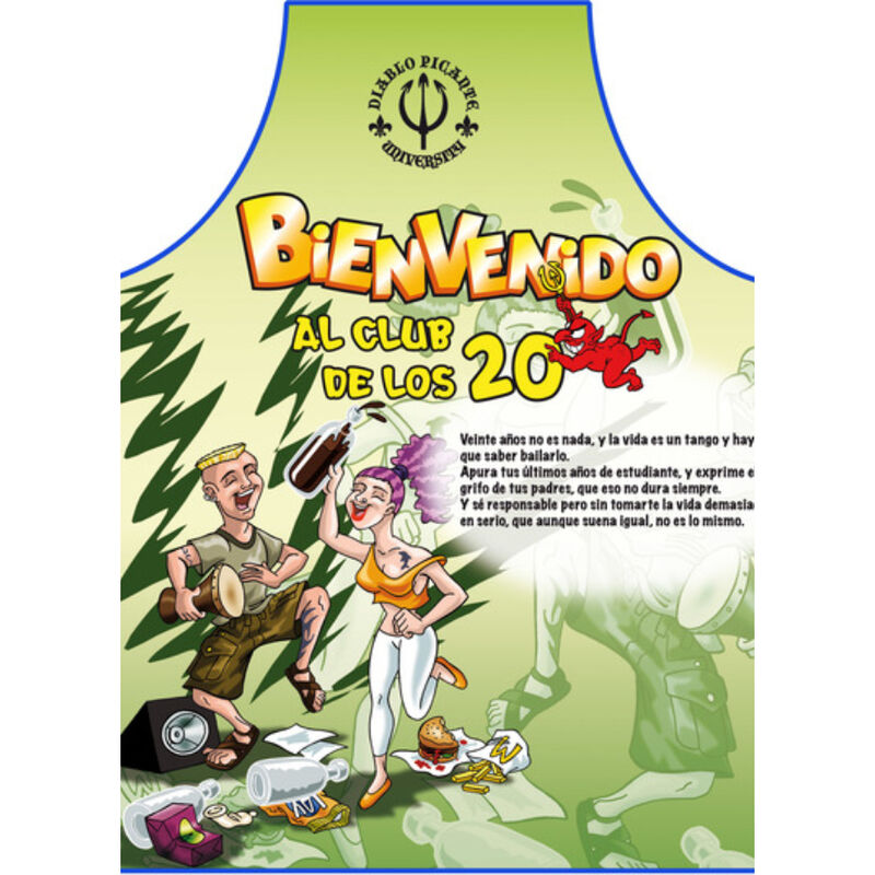 DIABLO PICANTE - TABLIER 20 ANS TEXTE ESPAGNOL - Sensualia