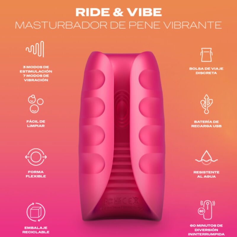 DUREX - MASTURBATEUR VIBRATEUR TOY RIDE & VIBE - Sensualia