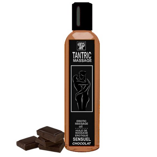 EROS-ART - HUILE DE MASSAGE TANTRIQUE NATURELLE ET APHRODISIAQUE AU CHOCOLAT 30 ML - Sensualia