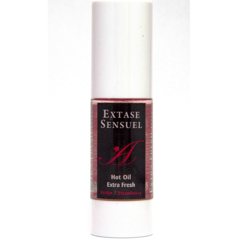 EXTASE SENSUAL - HUILE DE MASSAGE EFFET FRAISE EXTRA FRAÎCHE 30 ML - Sensualia
