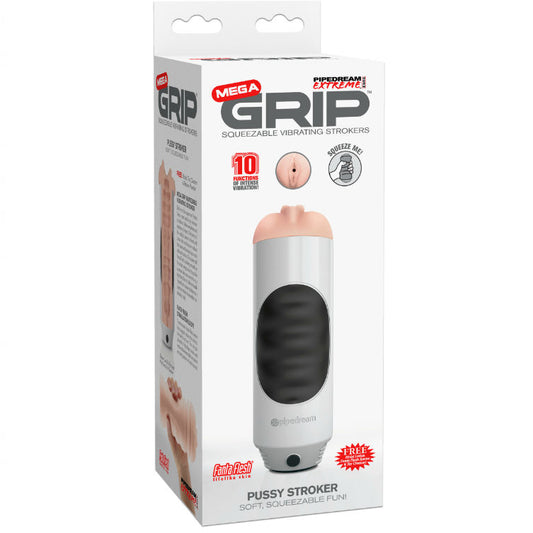 EXTREME TOYZ - VIBRATEUR MASTURBATEUR VAGIN PIPEDREAM MEGA GRIP - Sensualia