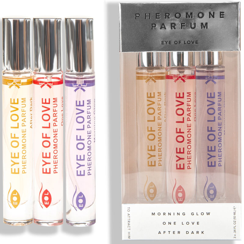 EYE OF LOVE - PARFUM EOL PHR 10 ML SET/3 - MORNING GLOW, ONE LOVE, AFTER DARK - Sensualia