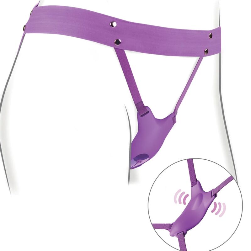 FANTASY FOR HER - HARNAIS PAPILLON VIBRANT, RECHARGEABLE & TÉLÉCOMMANDE VIOLET - Sensualia