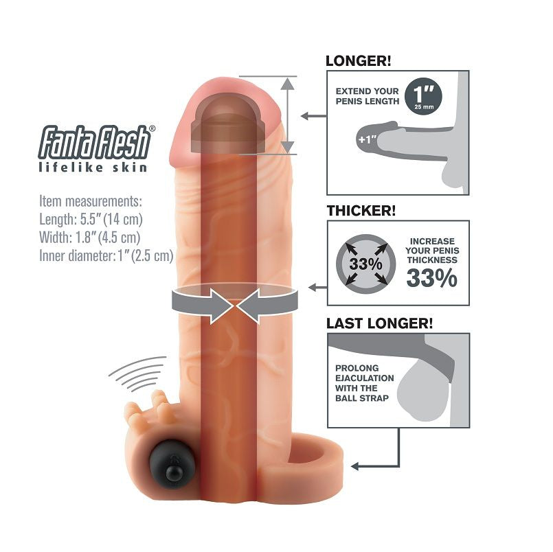 FANTASY X- TENSIONS - EXTENSION VIBRANTE REAL FEEL 1 - Sensualia