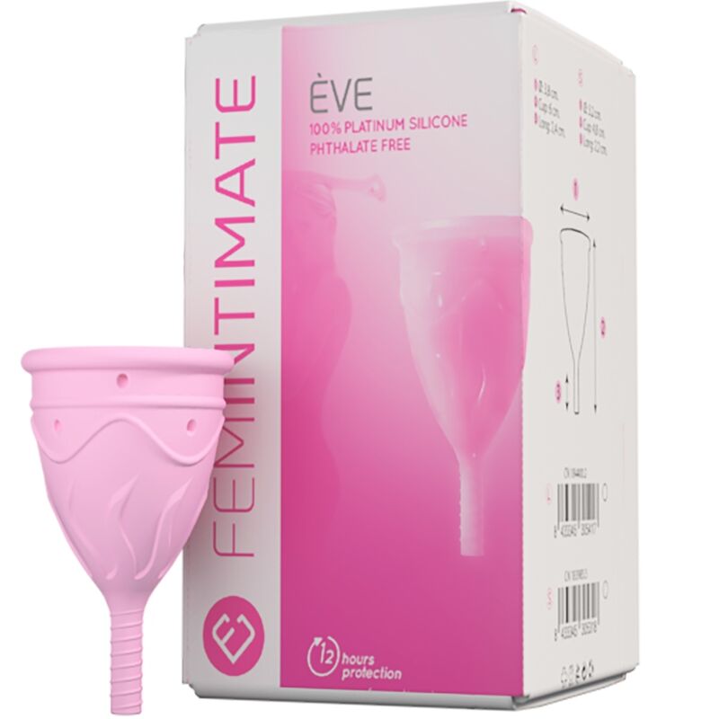FEMINTIMATE - COUPE MENSTRUELLE EN SILICONE EVE - TAILLE S - Sensualia