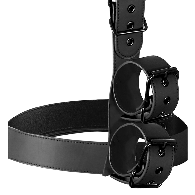 FETISH SUBMISSIVE BONDAGE - ENSEMBLE DE RETENUE CORPS COL ET POIGNETS - Sensualia