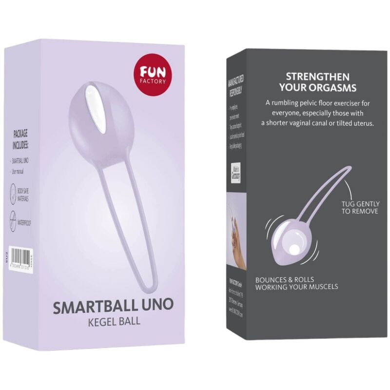 FUN FACTORY - SMARTBALL UNO PELVIC BALL BLANC / VIOLET PASTEL - Sensualia