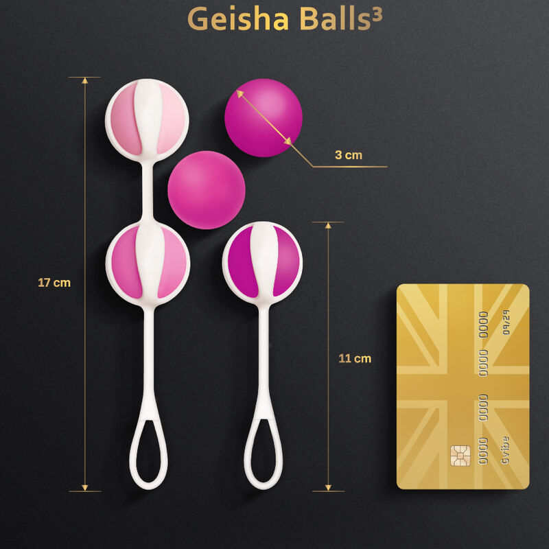 G-VIBE - SET 5 BOULES DE GEISHA3 ROSE - Sensualia