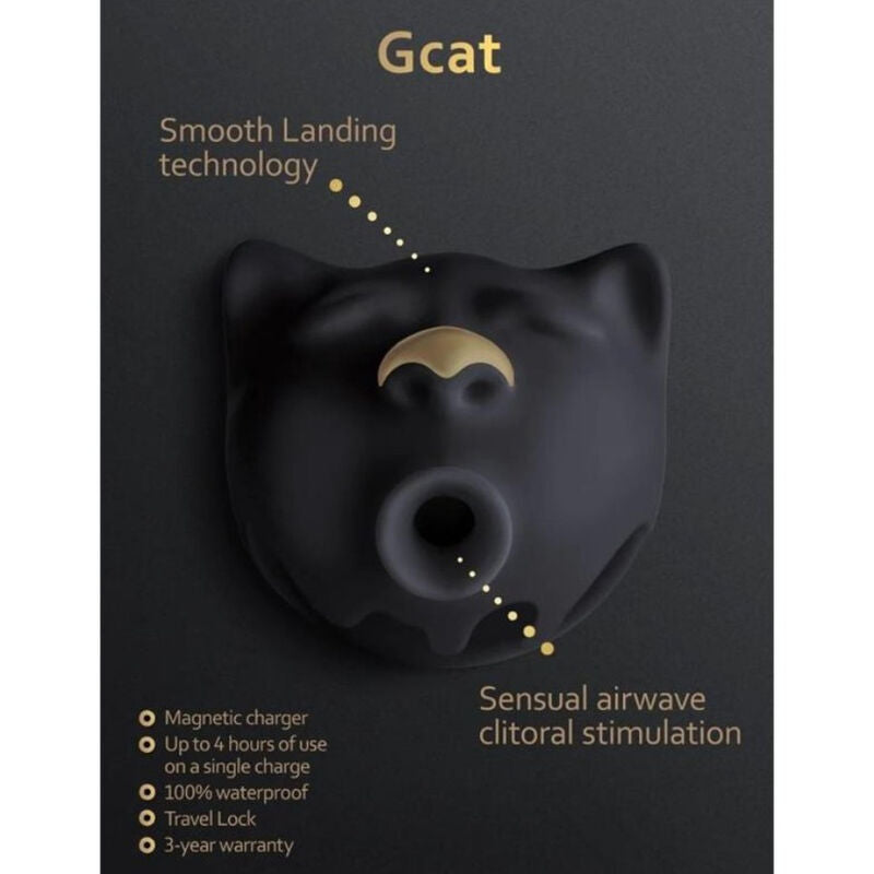 G-VIBE - VENTOUSE DE CLITORIS NOIR MYSTIQUE GCAT - Sensualia