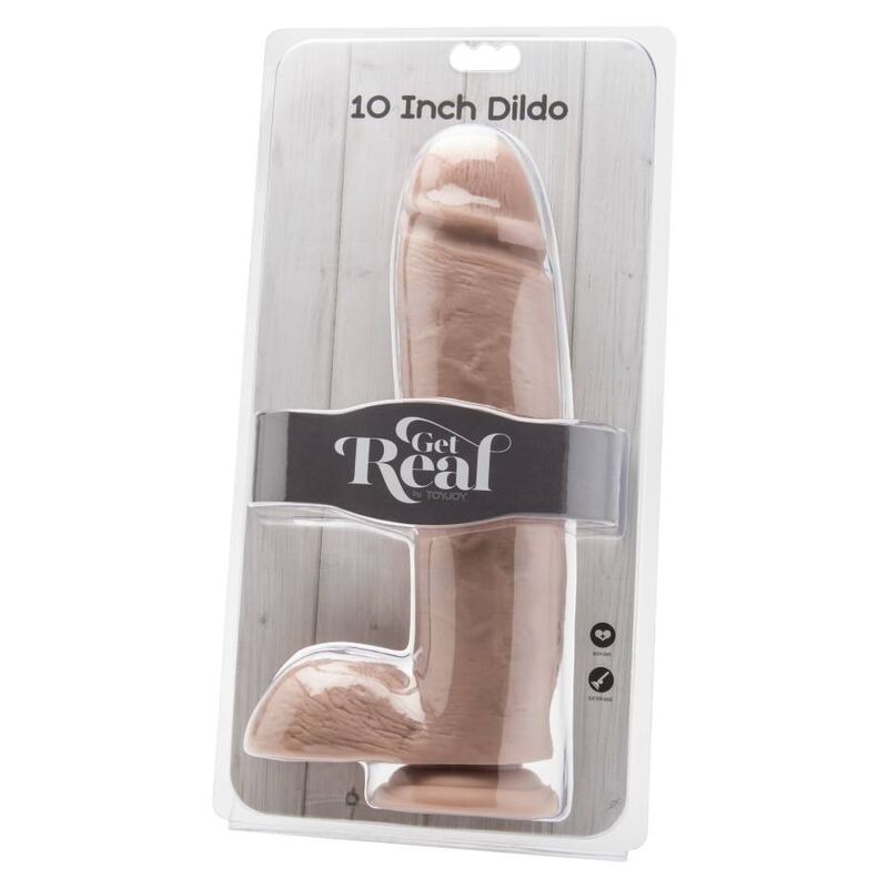 GET REAL - GODE 25,5 CM AVEC BILLES EN PEAU - Sensualia