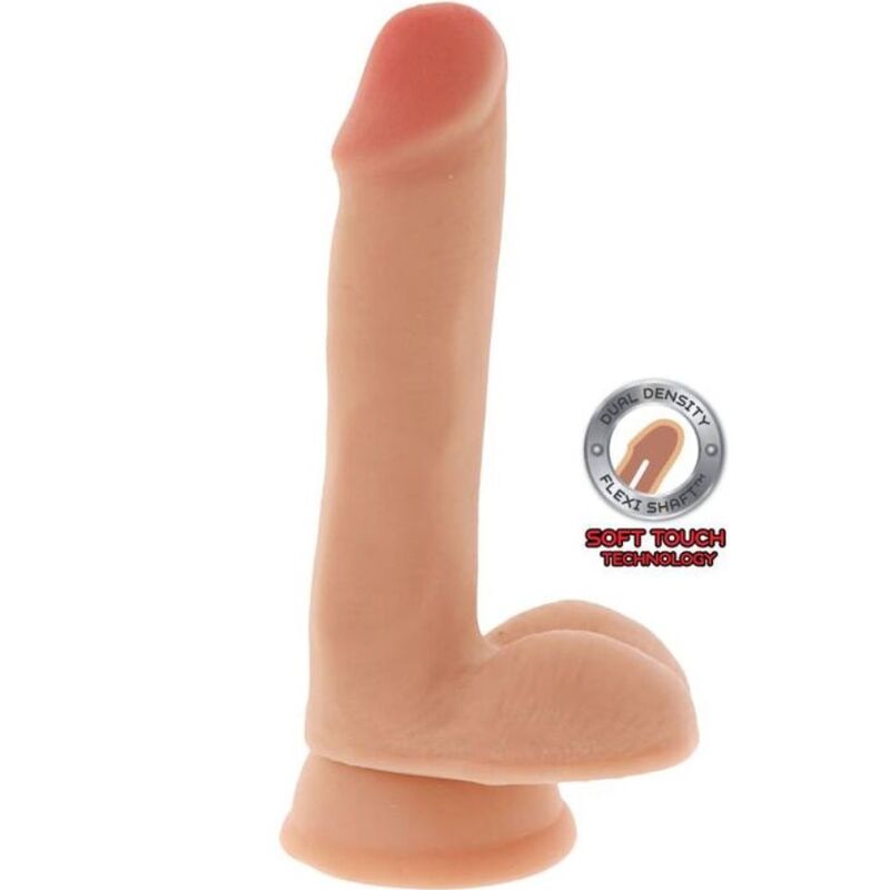 GET REAL - GODE DOUBLE DENSITÉ 17 CM BALLES PEAU - Sensualia
