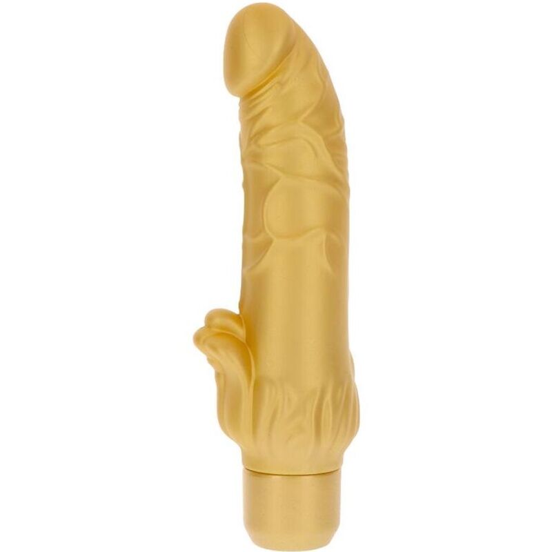 GET REAL - GOLD DICKER STIM VIBRATEUR OR - Sensualia