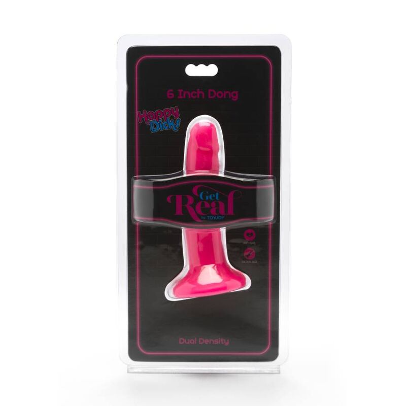 GET REAL - HAPPY DICKS DONG 12 CM ROSE - Sensualia