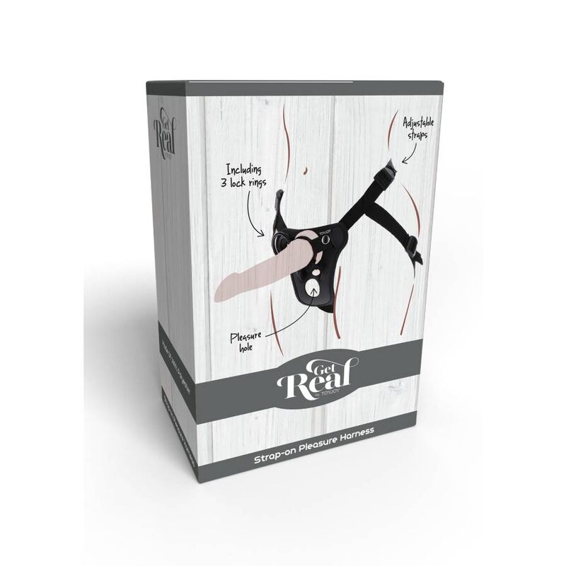GET REAL - HARNAIS DE PLAISIR  STRAP-ON NOIR - Sensualia