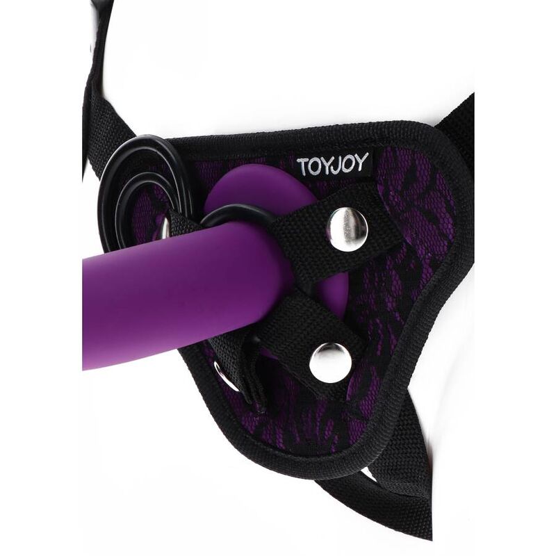 GET REAL - HARNAIS EN DENTELLE  STRAP-ON VIOLET - Sensualia