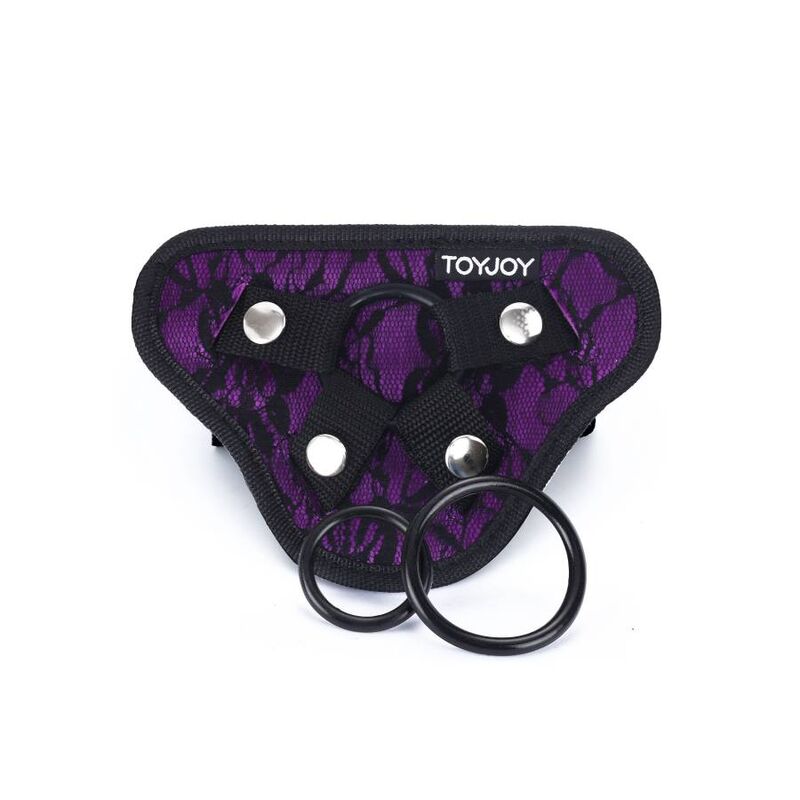 GET REAL - HARNAIS EN DENTELLE  STRAP-ON VIOLET - Sensualia